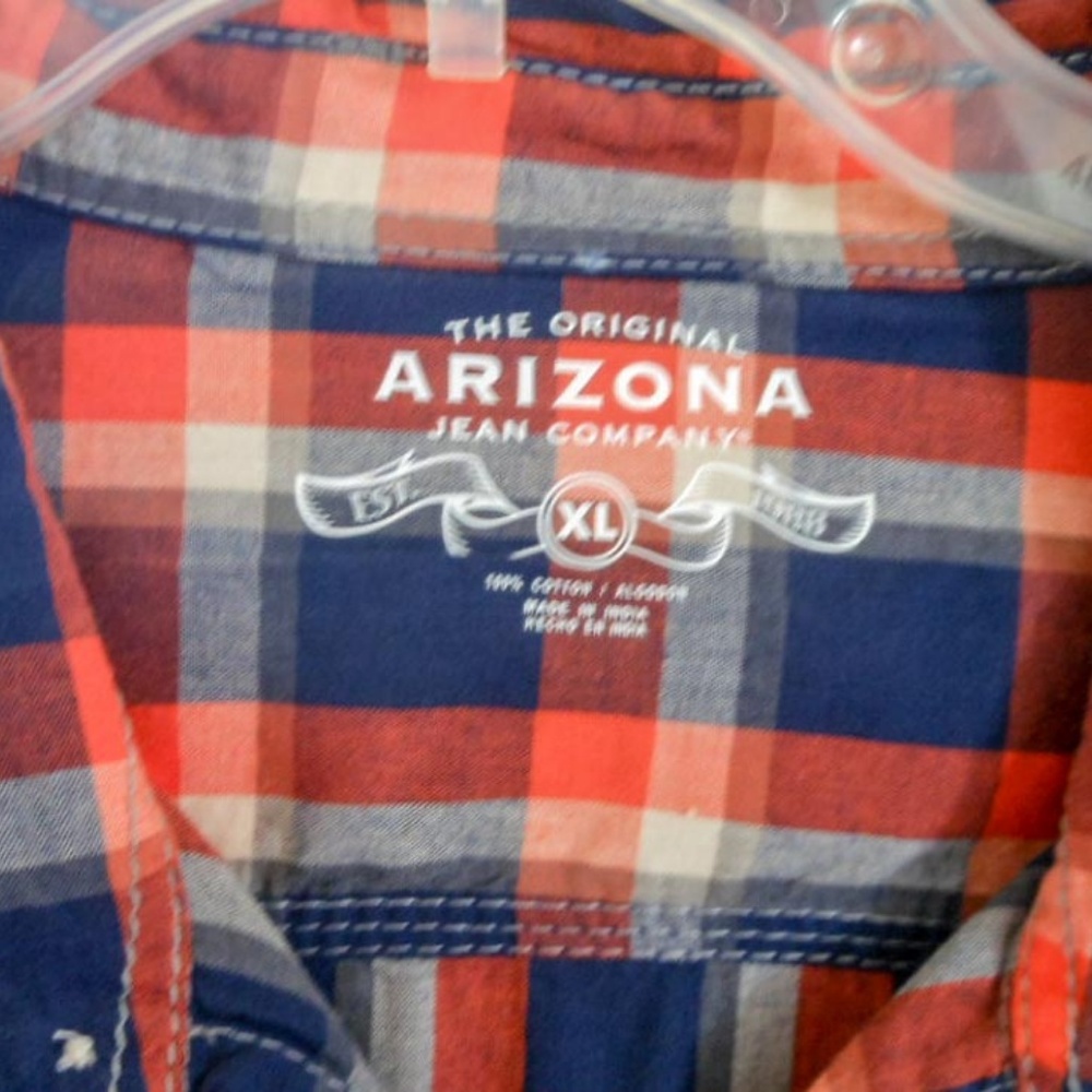 2 Men’s NWT Arizona jeans Checkered Shirt Bundle - Picture 3 of 8